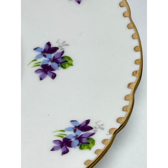 Sweet Violets Cup and Saucer by Royal Stafford 1950s Teacup with Purple Violets - Picture 6 of 10